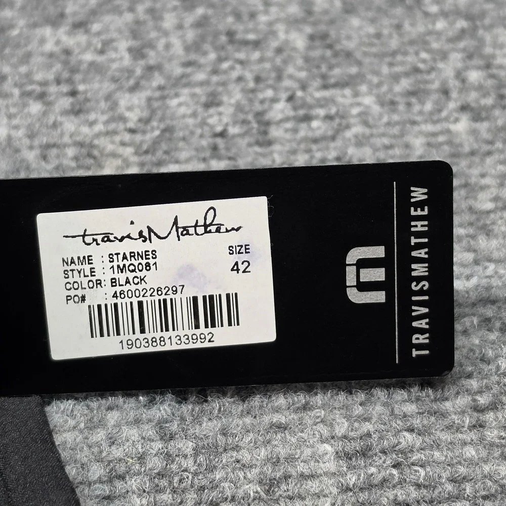 TravisMathew Starnes Heater Series Golf Shorts Mens 42 Black 1MQ081 NWT